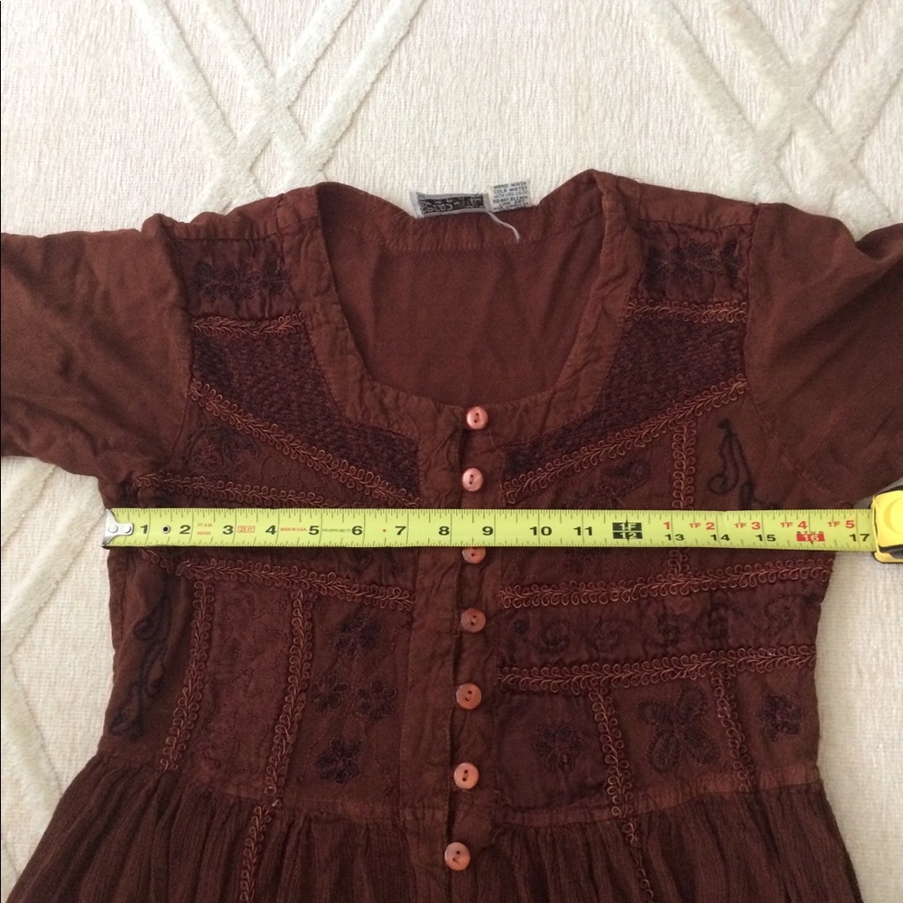 2/$10 - Brown Festival Dress by Speed Limit, Med - Picture 6 of 7